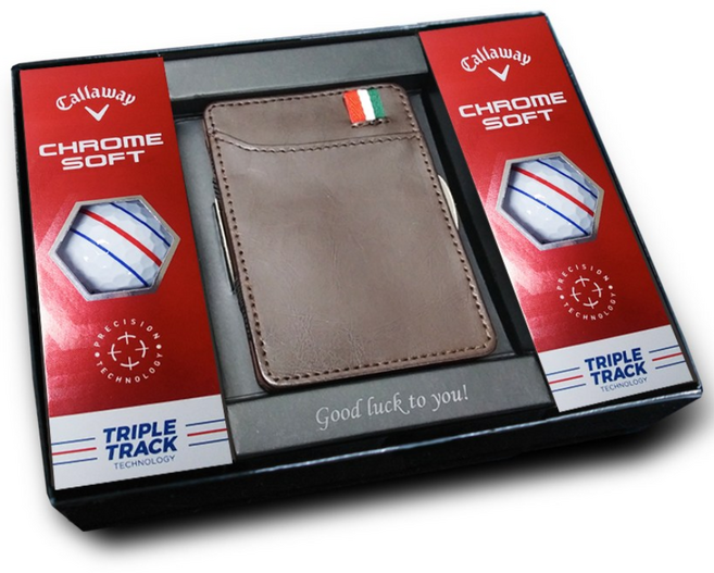 크롬소프트 트리플트랙 6구 매직머니클립 골프공선물세트 홀인원기념품, 1개