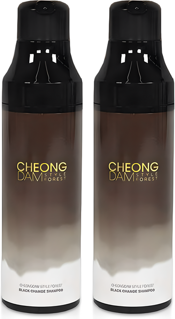 청담스타일 포레스트 블랙체인지 샴푸 200ml 자연갈색, 2개
