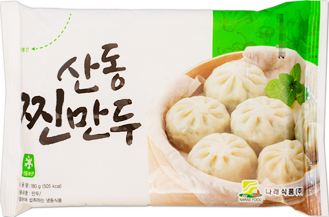 나래식품 산동 찐만두, 180g, 20개