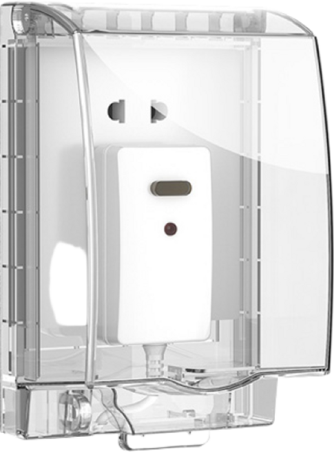 스타리움 2구 콘센트 방수 커버 덮개 투명, 1개