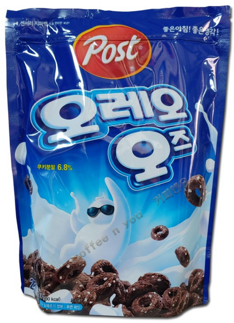 포스트 오레오오즈/레드 라이스앤단백질 콘/쵸코후레이크 건강한칠곡 콘푸라이트1/3라이트 고소한현미 시리얼, 오레오오즈, 1개, 250g