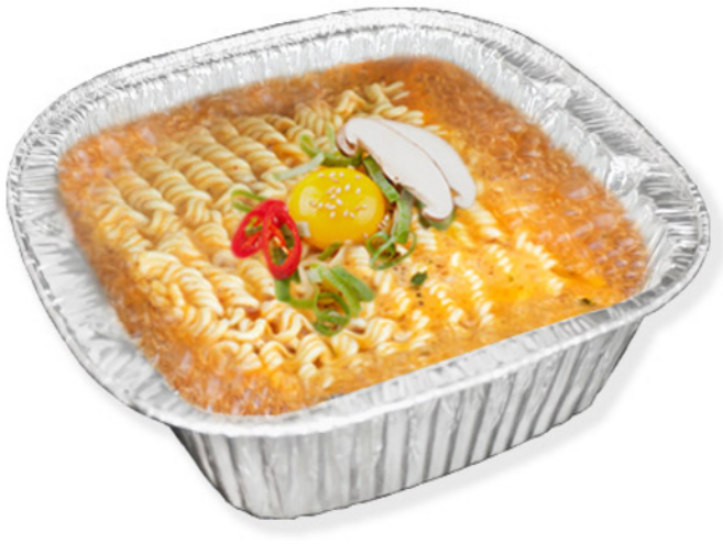 수입 은박라면용기(1000ml) / 190x165xH60mm / 1박스(600개입), 1개, 600개입