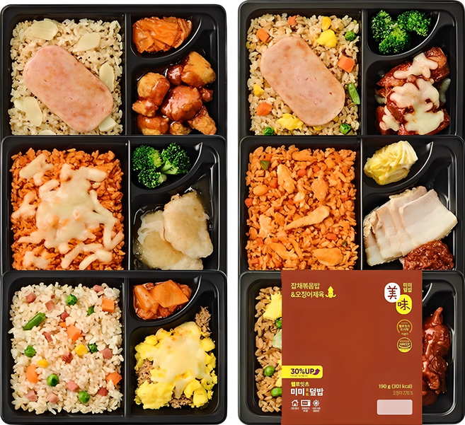 헬로잇츠 미미덮밥 식단관리 도시락 6팩, 190g, 6개