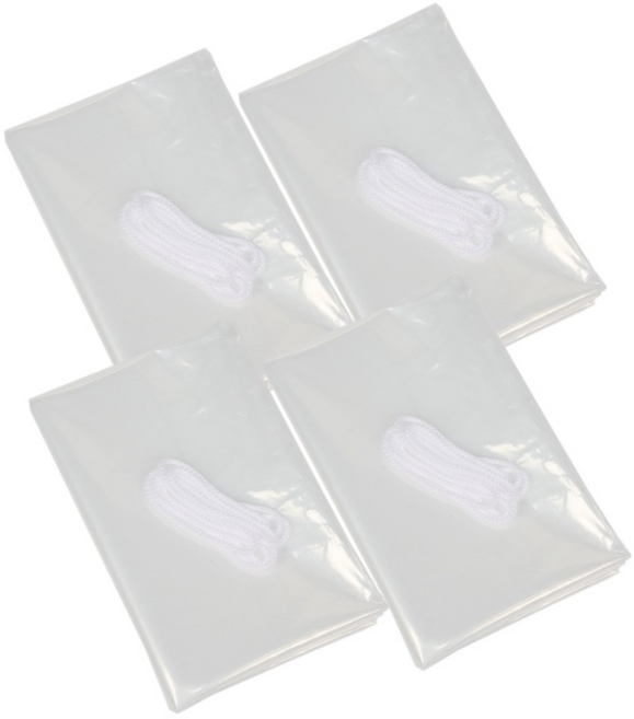 끈 비닐봉투 100 x 150 cm, 투명, 4개