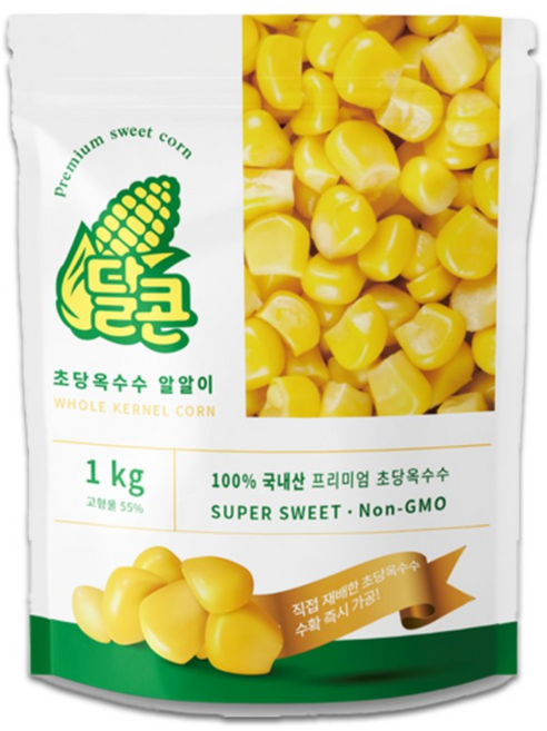 달콘 초당옥수수 알알이, 1개, 1kg