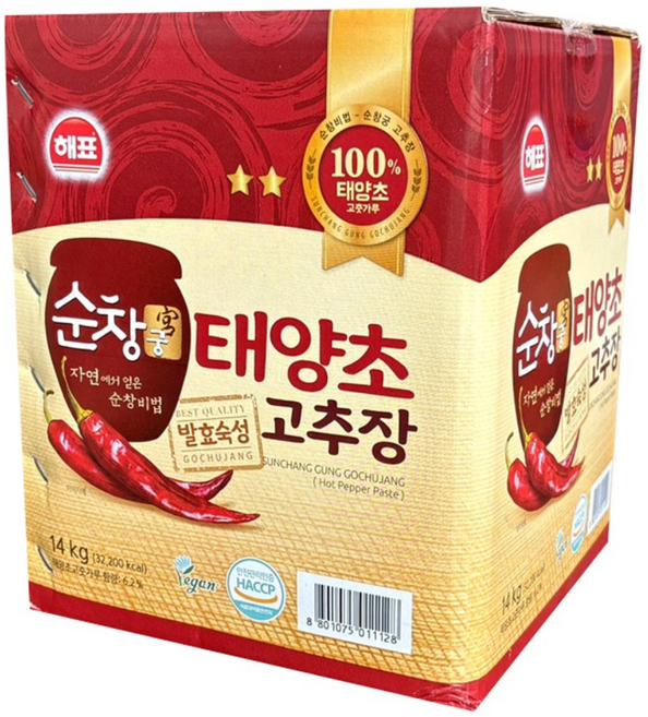 사조산업 해표 순창궁 태양초 고추장 14kg x 1개