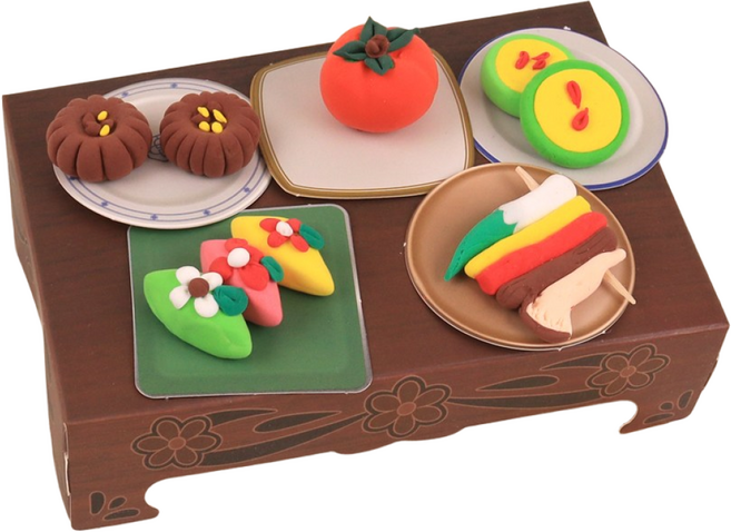 세계 음식 디저트 만들기 클레이 세트 다문화 요리 체험 수업 교구 키트, 우리나라 명절음식(대한민국)세트, 1세트