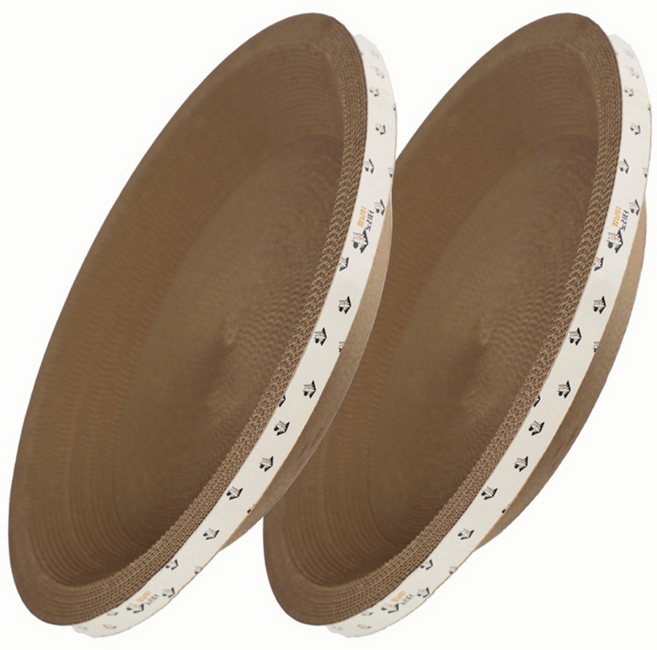 멍냥이노리터 고양이 특대형 스크래쳐 원형, 혼합색상, 2개