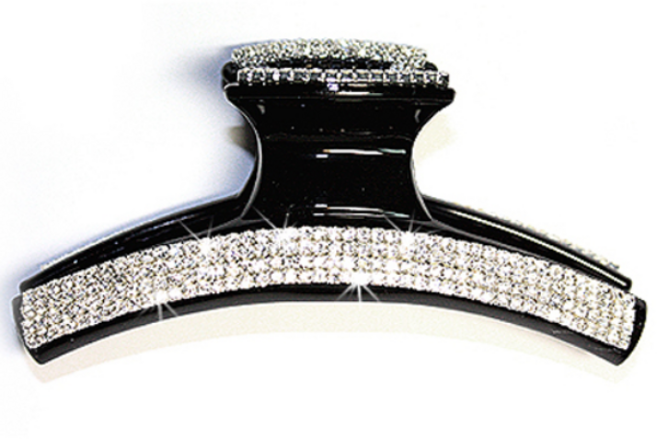 레인걸 국내제작 고급 일자큐빅 올림머리 큰사이즈 헤어집게핀 머리핀 헤어핀