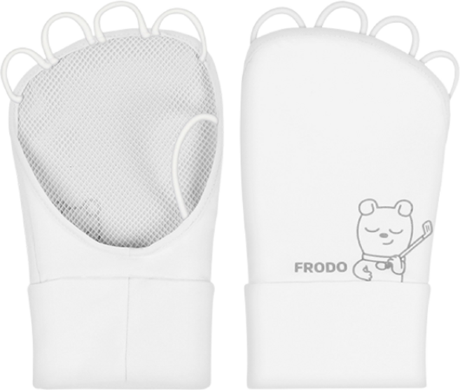 카카오프렌즈골프 프로도 UV차단 남성 손등토시 골프장갑, 화이트