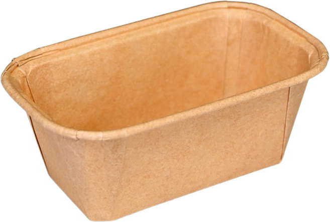 파운드 케이크 오븐용 직사각 베이킹컵 플럼피 종이 몰드 미니, 600개, 크라프트