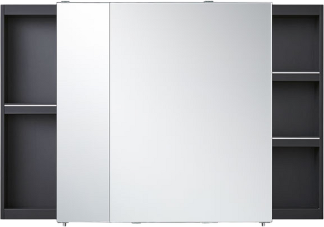 히든바스 욕실 상부장 슬라이드장 (1200x800) 퍼펙트 1200 비규격상담가능, 블랙, 실버, 1개