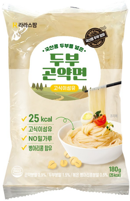 지프로그 [라라스팜] 두부곤약면 (180g ), 180g, 5개