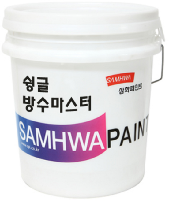 삼화페인트 슁글방수마스터 아스팔트 슁글 지붕 방수제 18KG, 적갈색, 1개