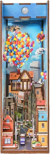 핸즈크라프트 DIY 북엔드 북눅 미니어처 바람과 함께하는 여행, 1개