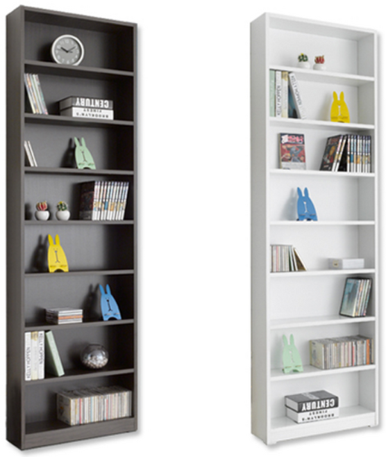 우형아빠 8단 대용량 DVD장식장 dvd수납장 만화책장, 화이트