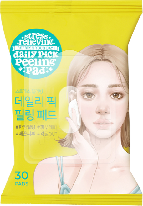 [비건뷰티] 아리얼 데일리 픽 필링패드, 30개입, 2개