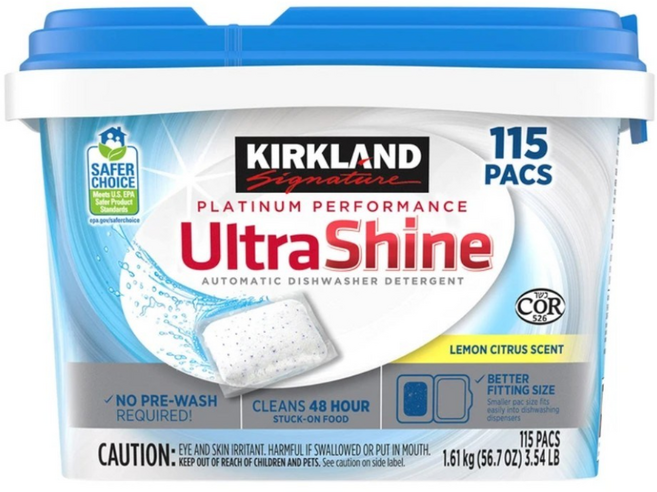 커클랜드 Kirkland Signature 식기세척기용 캡슐세제115개입, 115개