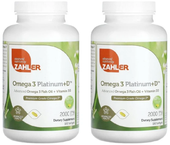 1+1 잘러 오메가3 플래티넘+D 2000mg 소프트젤180정 피쉬오일 fishoil 생선오일 오메가쓰리, 180정 - 쿠팡