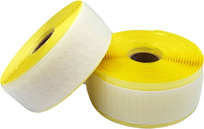 폭 3cm 국산 좁은폭 접착벨크로 양면테이프, 흰색, 거칠이 보들이 각 10미터씩, 1개