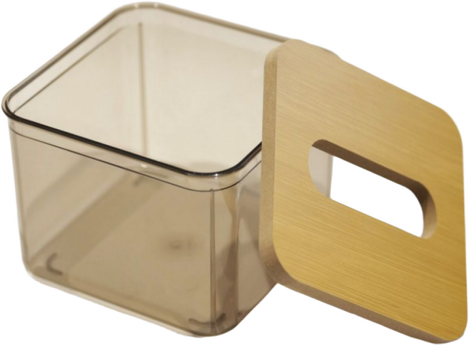 수봉상점 업소용 냅킨케이스 냅킨통 디스펜서, 1개, 투명