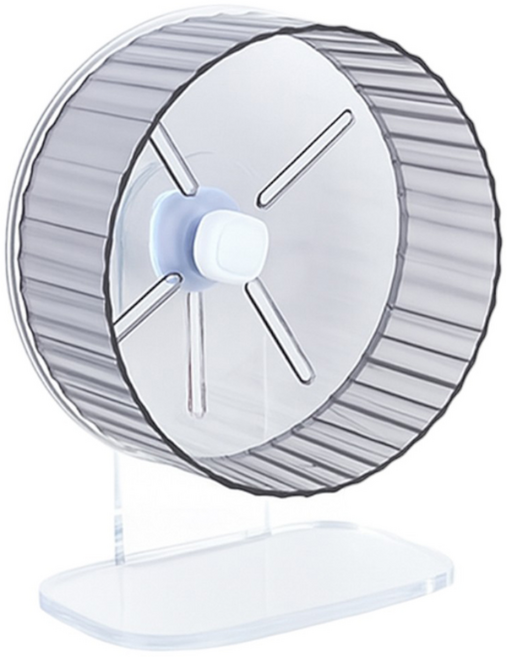 퍼피즈랩 무동력 러닝휠 아크릴 쳇바퀴 21cm, 검정, 1개