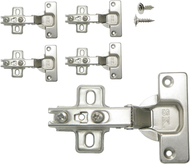 싱크대 경첩 15mm용 (4개) 경첩피스포함, 4개