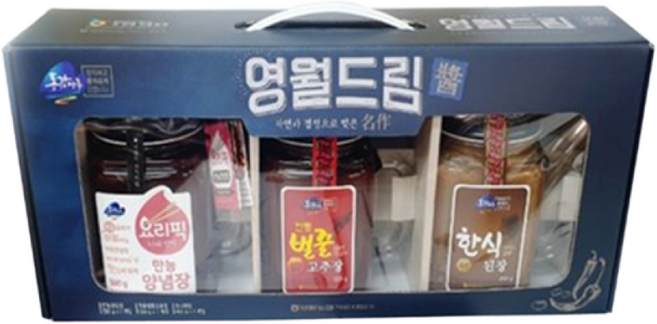 영월농협 동강마루 영월 드림선물세트 3종, 1.45kg, 1세트