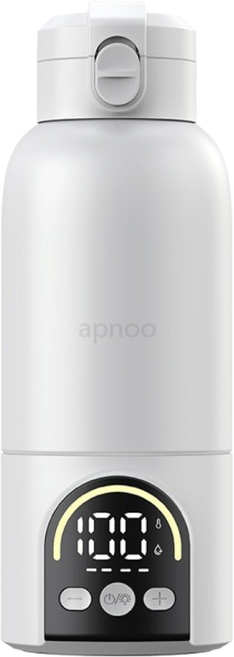Apnoo 휴대용 분유포트 무선 보온 여행용 전기 포트기 316SUS 12000mAh 충전식 보온병, AP925A-1