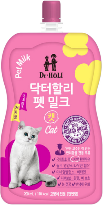 닥터할리 펫밀크 200ml - 캣(전 연령) 10개입, 단품, 1개