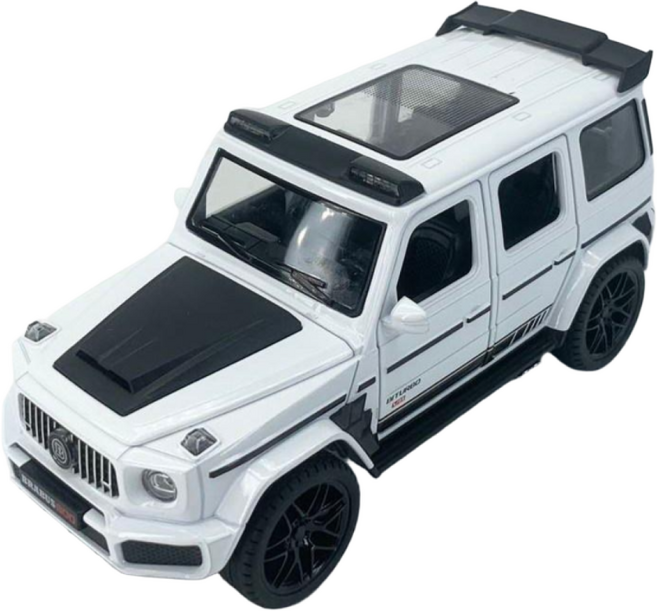 1:22 벤츠 지바겐 브라부스 다이캐스트 모형 다이케스트 GTR GTS AMG 완구 미니어쳐 피규어 자동차 장난감, 화이트, 1개