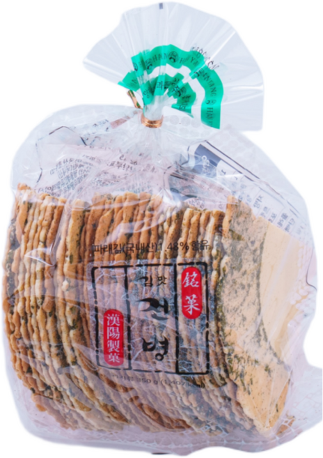 주머니 한양 김맛 부채형 전병, 350g, 1개