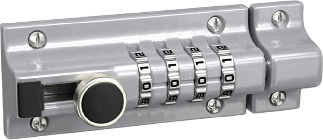 하비토 다이얼 슬라이드 무타공 잠금장치 창고 서랍 시건장치 자물쇠, 실버, 1개