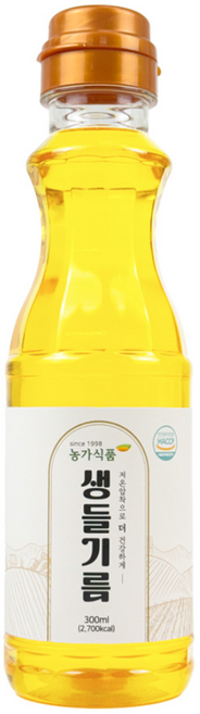 1998 농가식품 저온압착 생들기름, 1개, 300ml