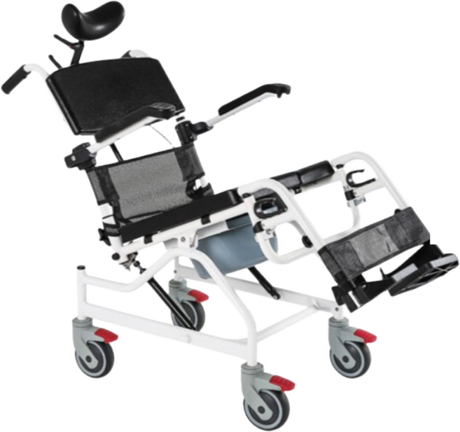 라온아띠 KCS-811 리클라이닝 목욕의자(이동변기겸용) 복지용구 어르신 노인 환자용, 1개, 본인부담금 15%