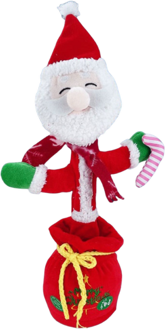 춤추는 선인장 인형 녹음기능 애착 봉제 말따라하는 움직이는 신나는 음악, 산타 선인장, 1개, 산타, 39cm