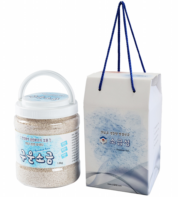 소금성 구운소금 가는입자, 1.8kg, 1개
