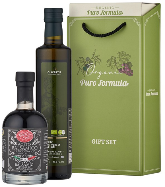 올리바티아 올리브오일 로베르토 발사믹식초 블랙 선물세트, 1세트