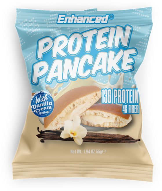 인핸스드 프로틴 팬케이크 10개입 바닐라맛 ENHANCED PROTEIN PANCAKE 단백질 다이어트간식, 55g, 1박스