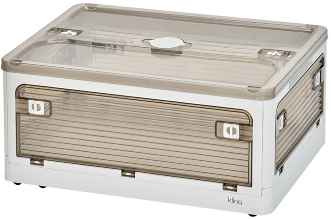 클리나 오픈형 리빙박스 접이식 수납함 의류 정리함 펜트리 대형, 리빙박스 40리터, 1개