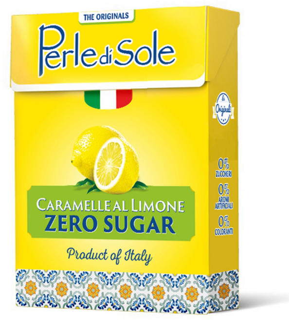 페를레디솔레 레몬 캔디 슈가프리 사탕, 1개, 40g