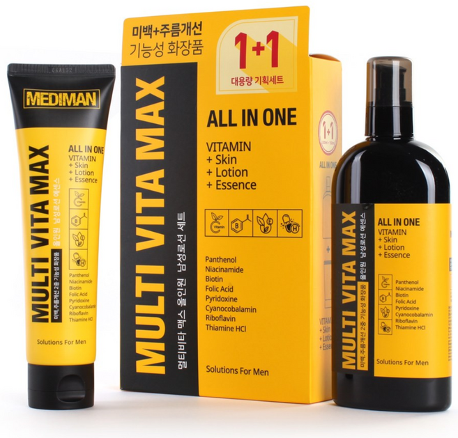 메디맨 남성용 올인원 화장품 로션 본품 300ml + 리필 150ml, 1세트