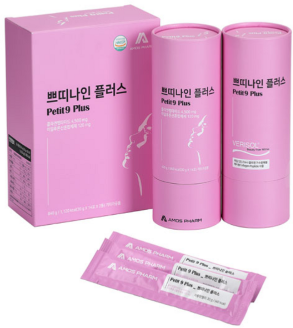 쁘띠나인플러스 자몽맛 젤리 콜라겐 펩타이드 4 500mg (14포 x 1통), 1개, 14회분