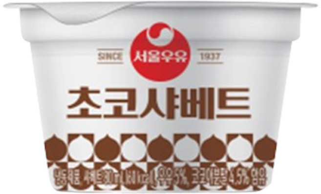 서울우유 초코 샤베트 80mlx1개