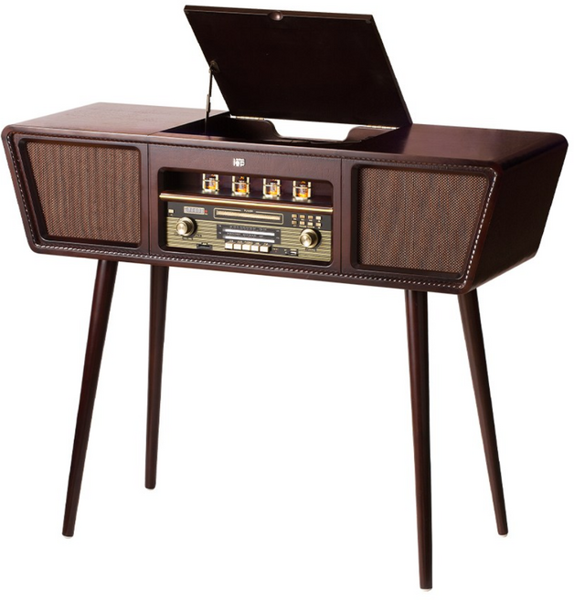 아이이피 i9100V 진공관 엔틱오디오 턴테이블 블루투스 CD 카세트테이프, i9100V 진공관 오디오