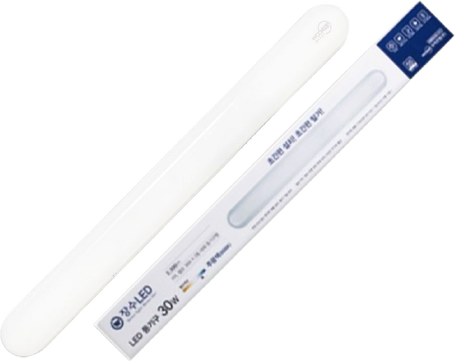 장수램프 LED 일자등 30W, 30W 주광색 10개