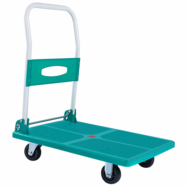 하비티 접이식 핸드카트 중형 격자형, 그린, 1개