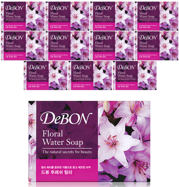 드봉 비누 후레쉬 릴리, 100g, 12개입