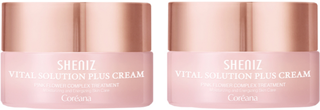 [마린 콜라겐 탄력강화 크림] 코리아나 쉬니즈 바이탈 솔루션 플러스 크림 50ml, 2개