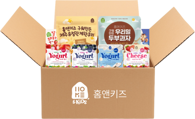 홈앤키즈 한 주 동안 아이 외출간식 C세트 [계란과자 1개+두부과자 1개+사르르쏙딸기1+사르르쏙플레인1+사르르쏙블루베리1+사르르쏙치즈딸기1+칼슘웨하스딸기1+칼슘웨하스바닐라1], 1개